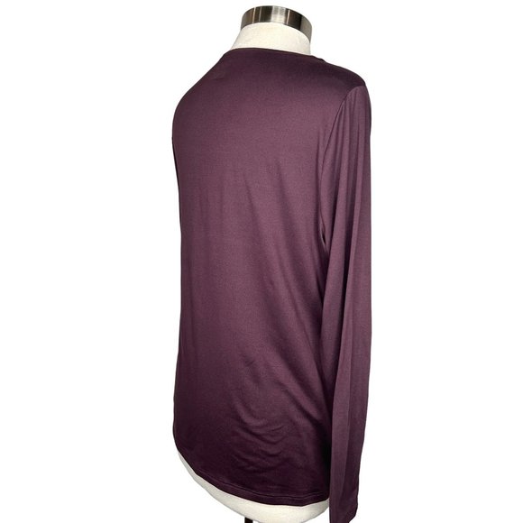 32° Heat top size XXL purple jersey round neck long sleeve four-way stretch - Picture 6 of 15